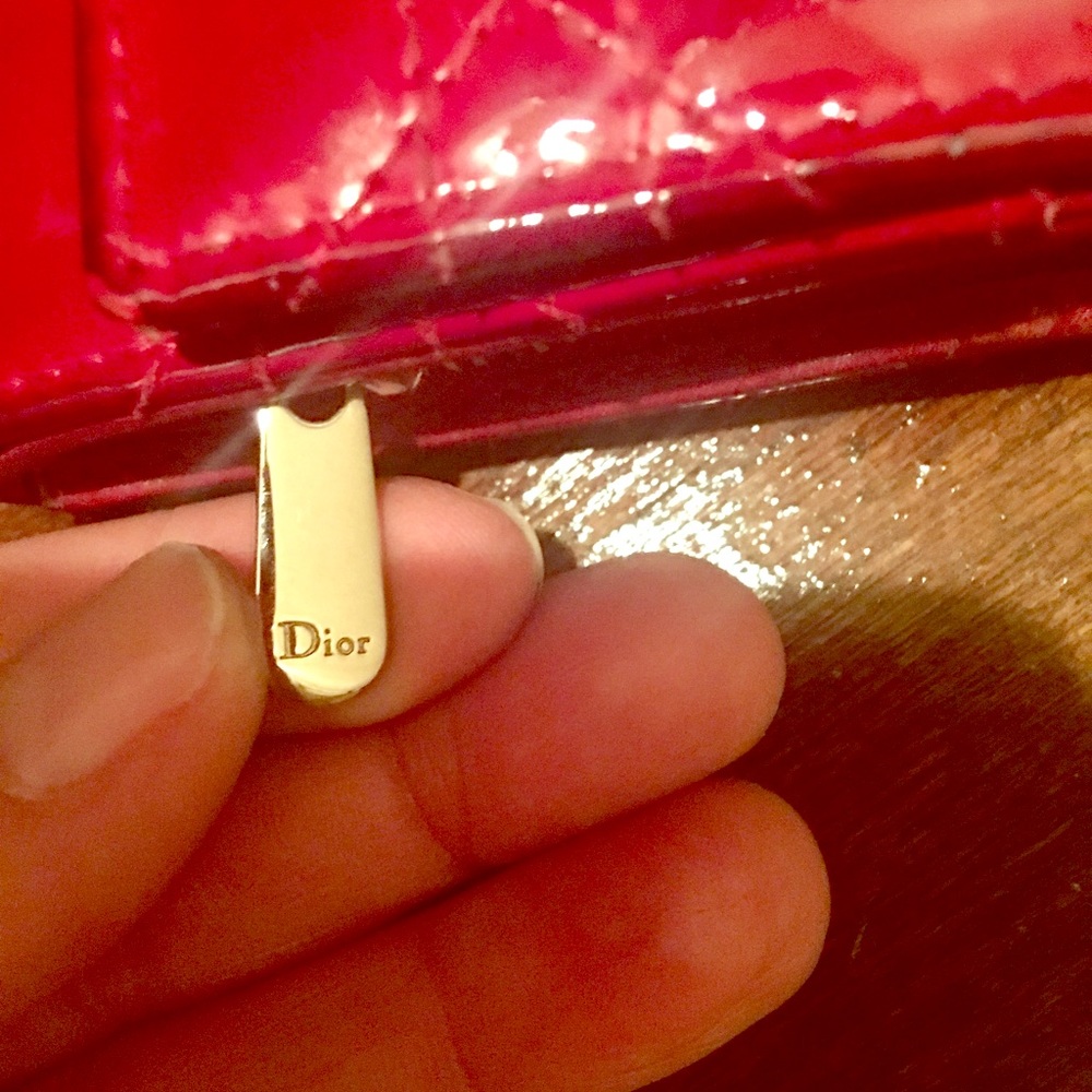 Christian Dior Red Patent Leather Wallet - Picture 2 of 5