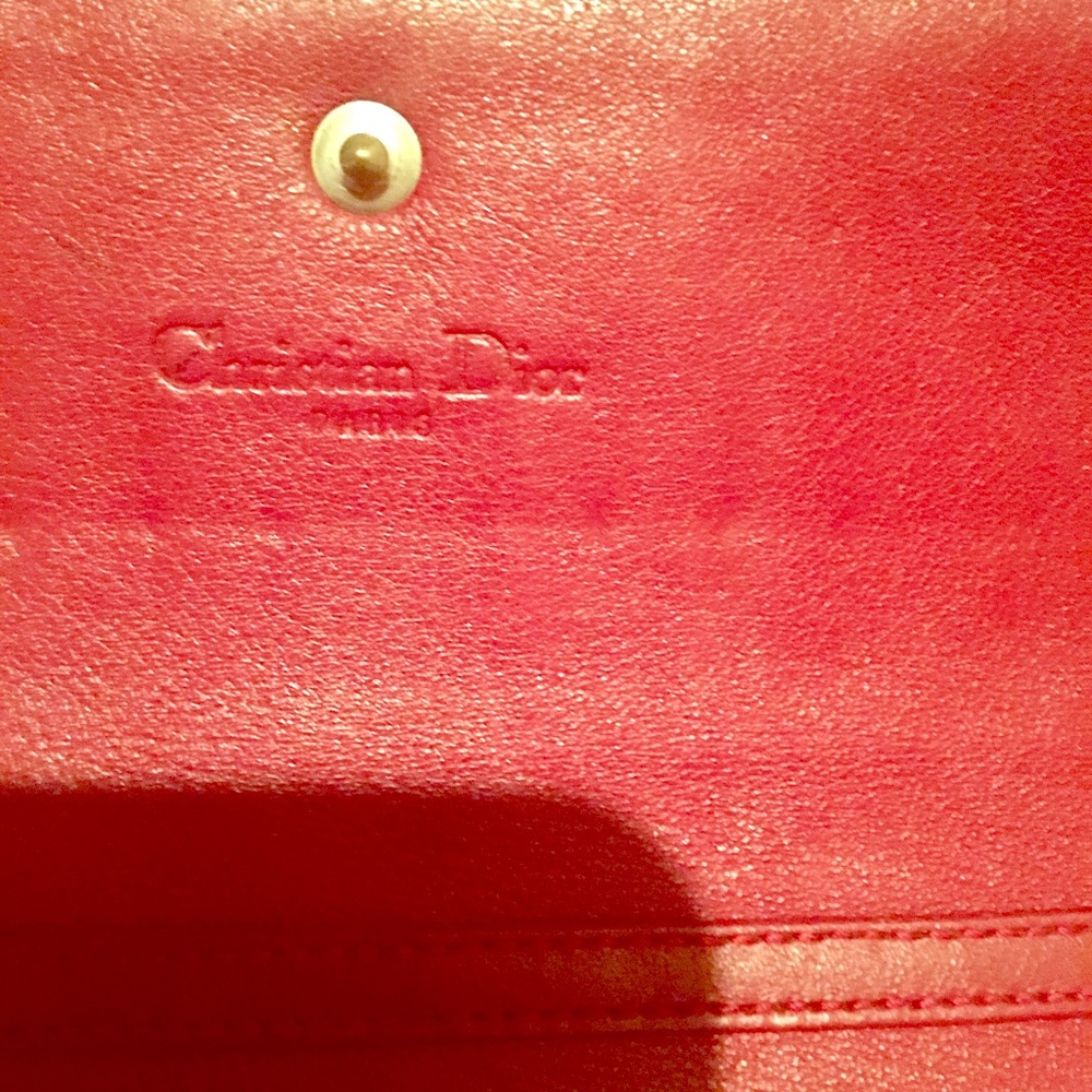 Christian Dior Red Patent Leather Wallet - Picture 3 of 5