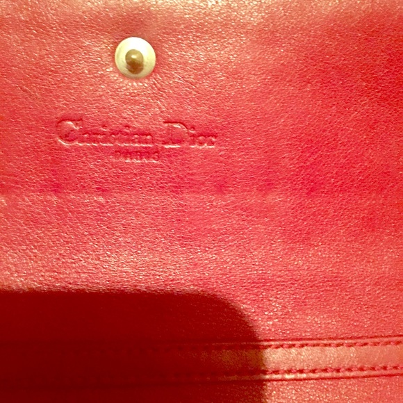 Christian Dior Red Patent Leather Wallet - Picture 3 of 5