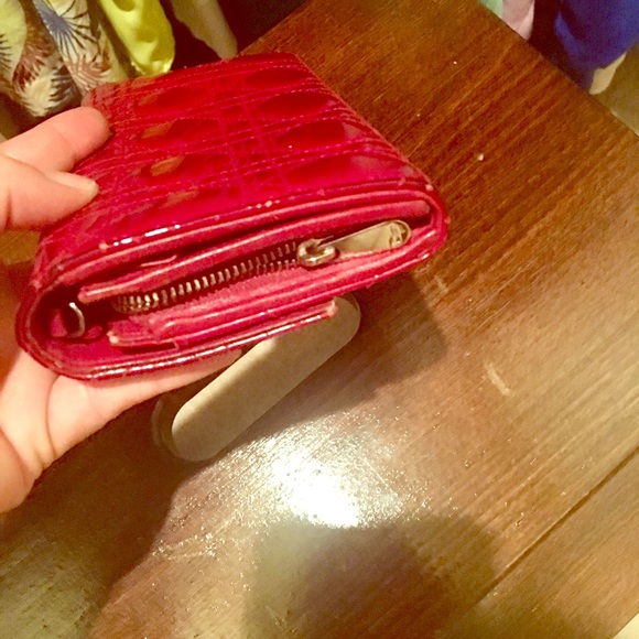 Christian Dior Red Patent Leather Wallet - Picture 5 of 5