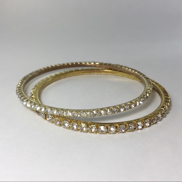 NWOT Set of Crystal Bangles - Picture 3 of 5