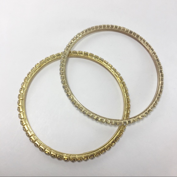 NWOT Set of Crystal Bangles - Picture 4 of 5