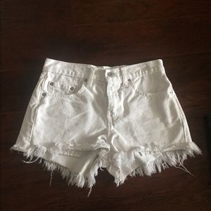 High waisted Levi cut offs