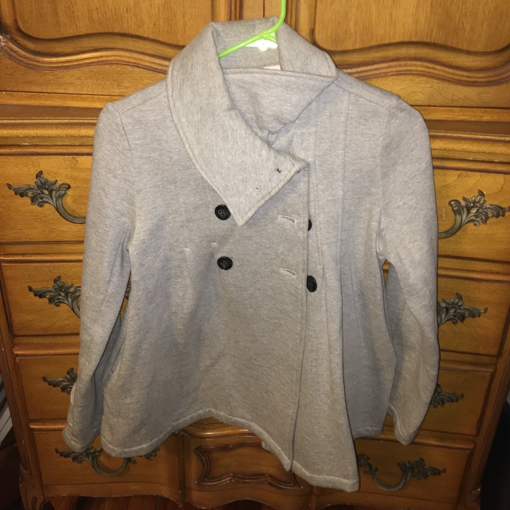 Gray peacoat