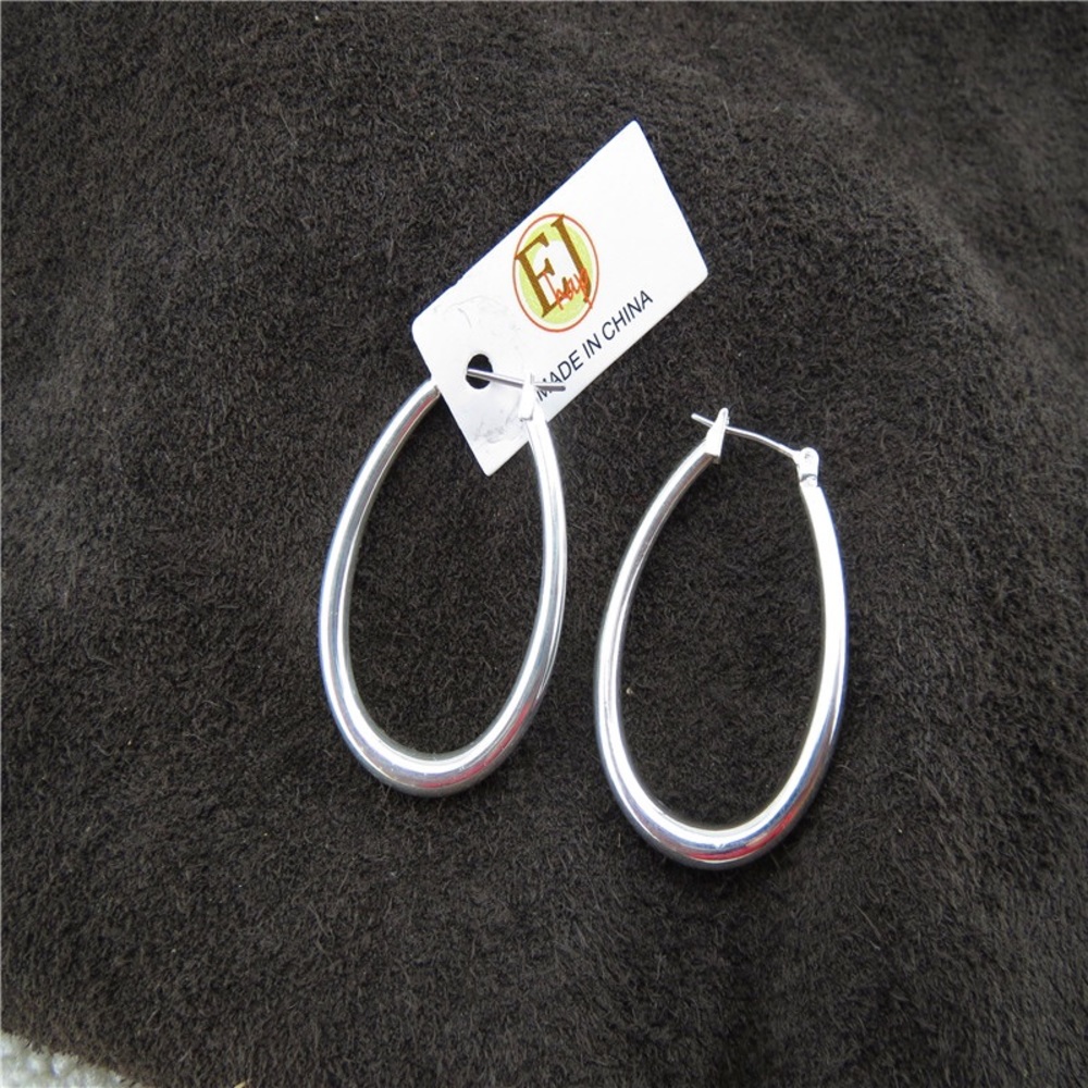 Premier Designs Companions Silver hooped earrings