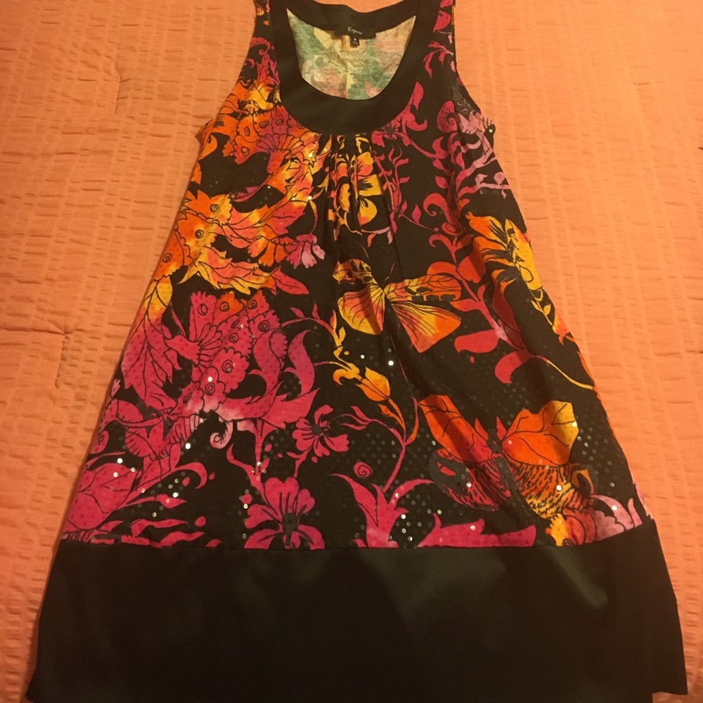 Express sequin colorful dress