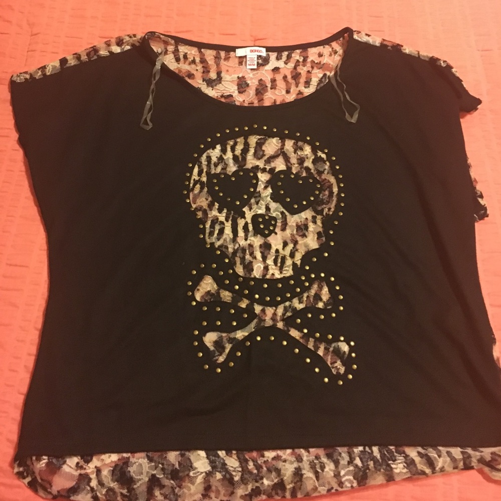 Leopard skull shirt