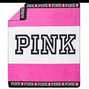 VS Pink Plush Blanket