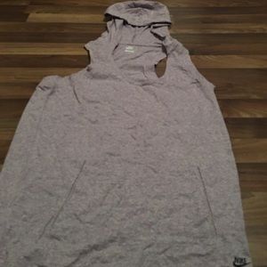 Light purple sleeveless hoodie