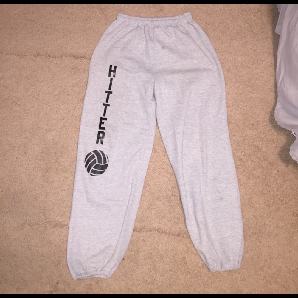 Gray Volleyball Sweatpants
