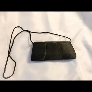 Black satin evening clutch/purse Black satin evening clutch/purse