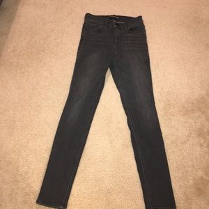 Express Dark grey denim leggings