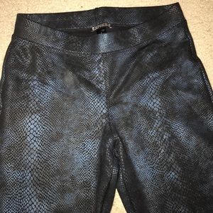 Express snake print leggings