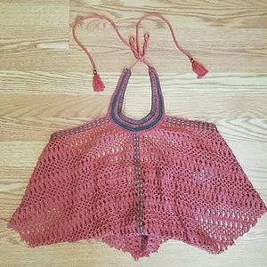 Free People crochet halter