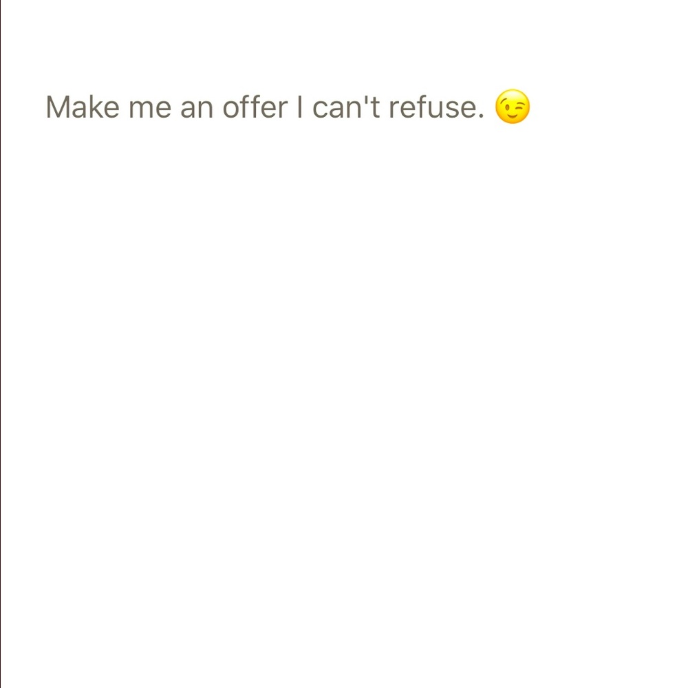 Reasonable offers accepted.
