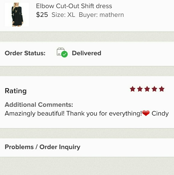 ♡Elbow Cut-Out Shift dress - Picture 5 of 5