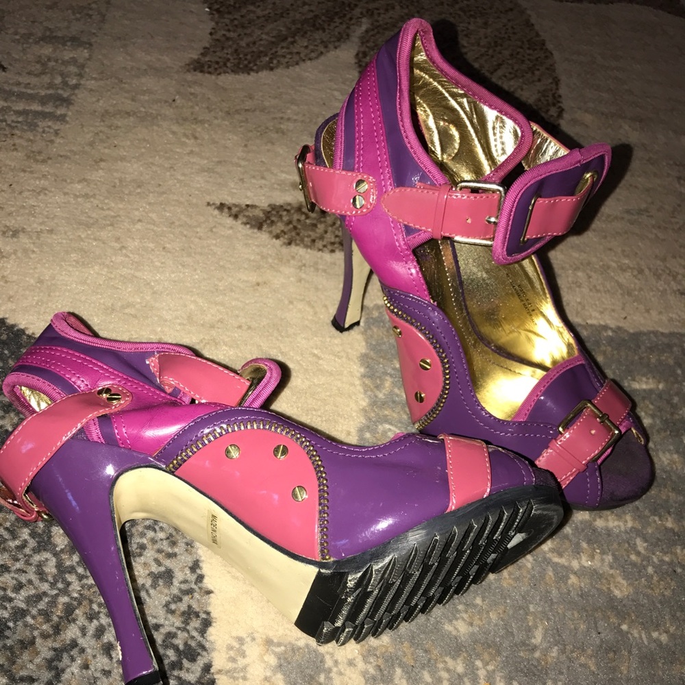 Funky pink and purple heels