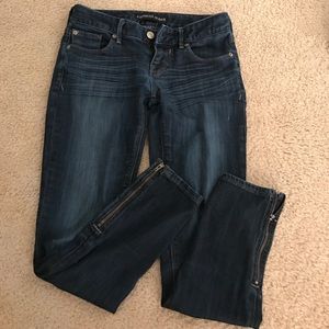 Express zipper ankle Stella leggings skinny jeans