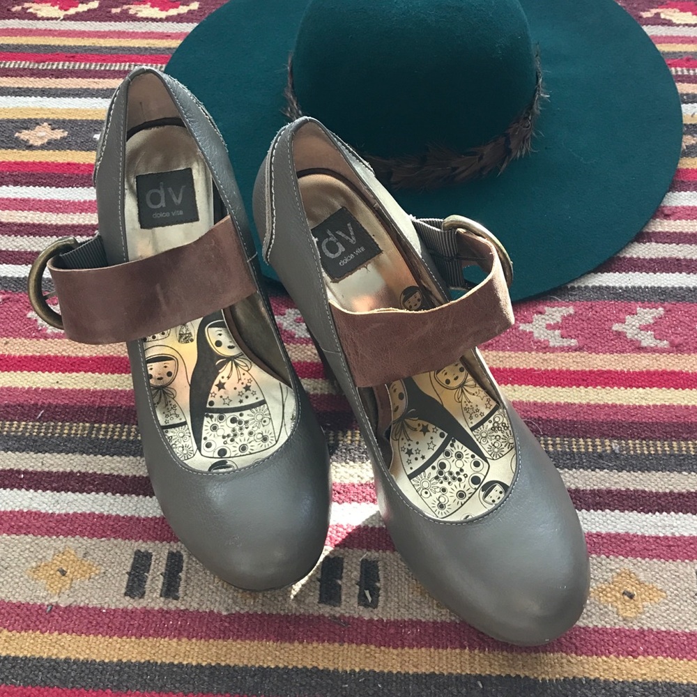 Dolce Vita chunky wood heels sz. 10