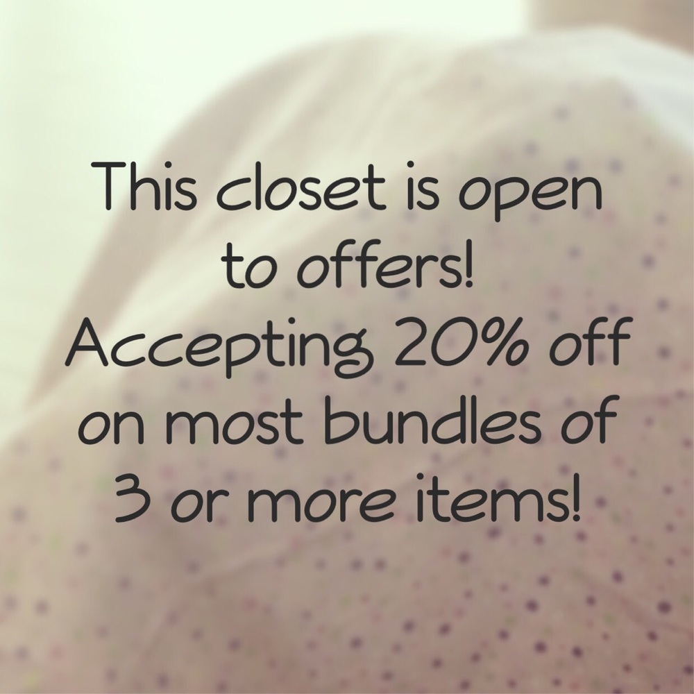 Bundle to save! Like this post to bookmark closet!