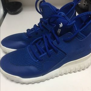 Adidas blue tubular. ( boys)