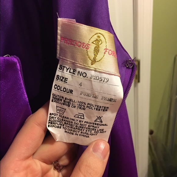 Gorgeous purple open back formal dress - Picture 2 of 4