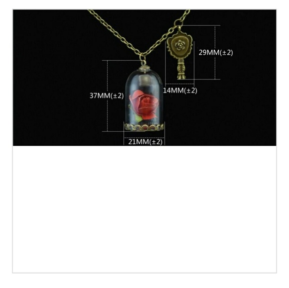 Disney Beauty & the Beast Enchanted Rose Necklace - Picture 4 of 5