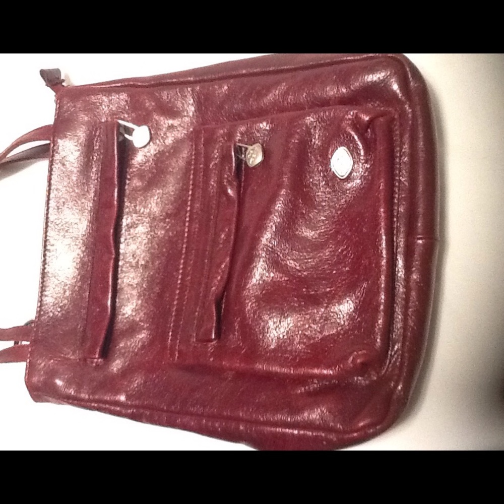 The Trend burgundy crossbody small leather bag