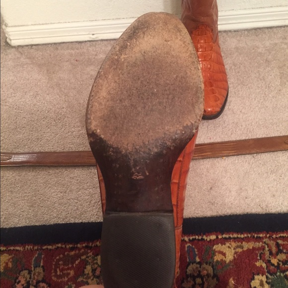 Men's Alligator Boots w/ matching belt - Picture 4 of 4