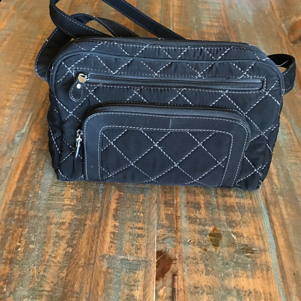 Vera Bradley Handbag Black Quilted