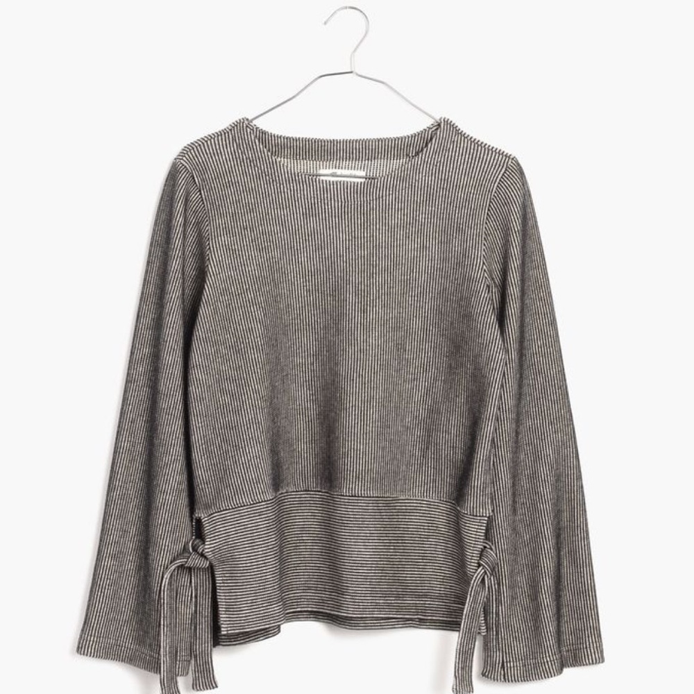 Madewell French Rib Side Tie Pullover