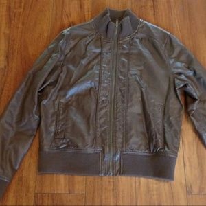 Vintage Style Faux Leather Jacket