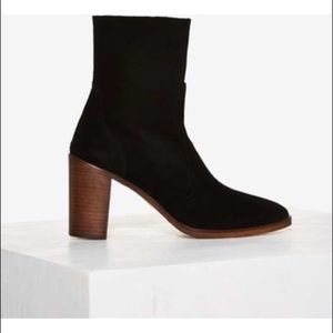 NWT  Nasty Gal Crosswalk Pico Suede Bootie