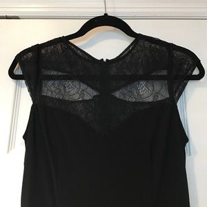 Open back, long black gown!