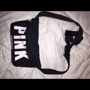 "Pink" Black sunglass bag