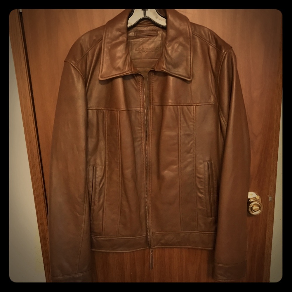 Men's genuine leather jacket