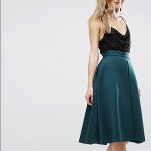 ASOS Scuba Prom Skirt with Invert Pleat