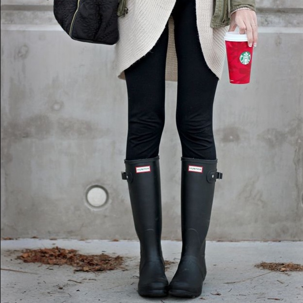 NEW Black Hunter Rain Boots