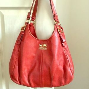 ⬇️-Coach  Madison Leather Maggie Shldr Bag