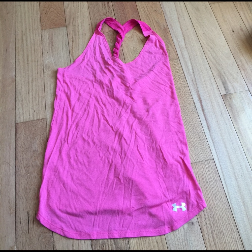 Under armour pink workout tank