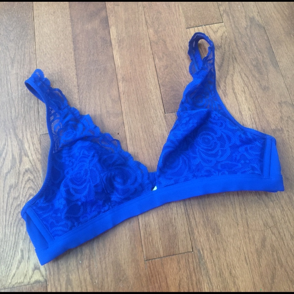Blue VS Pink bralette! Worn once. Small.