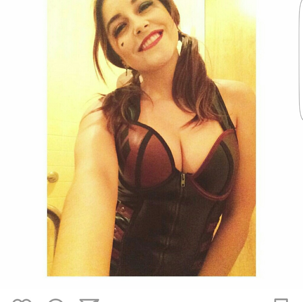 Halloween costume corset about 11-12" long size sm