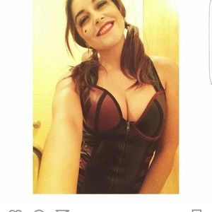 Halloween costume corset about 11-12" long size sm