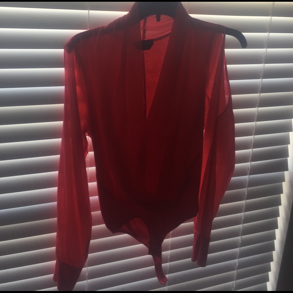 Bebe pink body suit