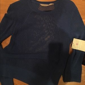 Mesh sweater, royal blue!