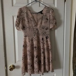 Floral Pink Spring Dress