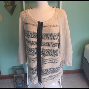 Cozy zip up sweater.