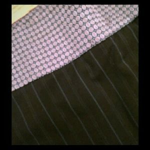 Publicist Blue Pinstripe Pants Silk Pattern Waist