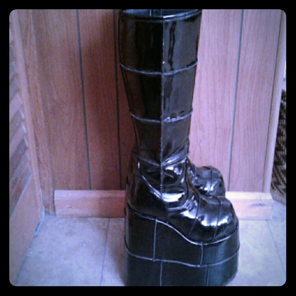 pvc platform boots