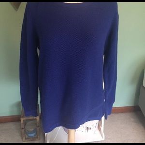 Cobalt blue waffle sweater